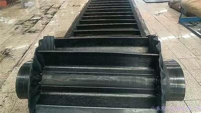 2020.5.27日1420mm宽裙边隔板输送带生产完成